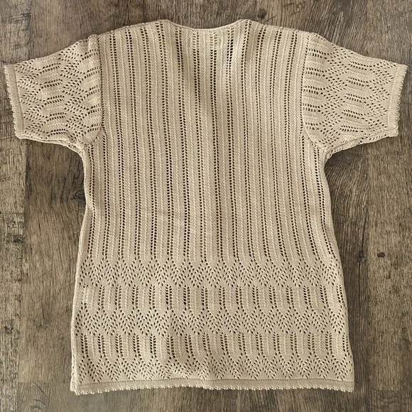 Vino Rouge Knit Button Up - Picture 3 of 6